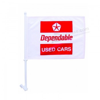Custom cheap CF106 polyester car window flag with your logo