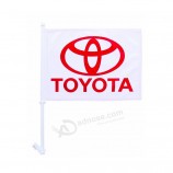 Cheap factory supply CF108 polyester window car flag with your logo