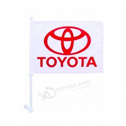 Cheap factory supply CF108 polyester window car flag with your logo