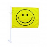 Cheap factory supply CF116 polyester window car flag with your logo