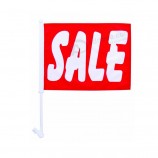 Factory supply CF114 polyester hanging window custom car flag with your logo