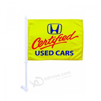 Custom cheap CF109 polyester car window flag with your logo
