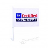 Cheap factory supply CF147 polyester hanging window custom car flag with your logo