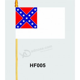 Barato bandeira de mão de poliéster hf005
