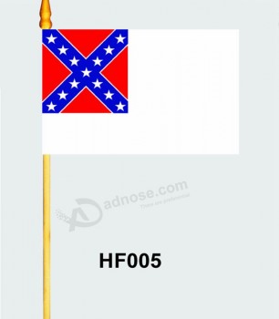 Barato bandeira de mão de poliéster hf005