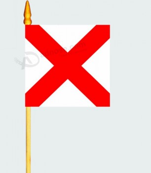 Custom cheap HF015 polyester Hand flag with high quality and any size