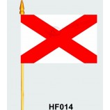 Bandera de mano barata del poliéster de la fuente hf014 de la fábrica