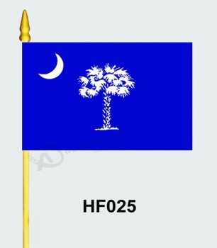 Cheap factory supply HF025 polyester Hand flag with high quality and any size
