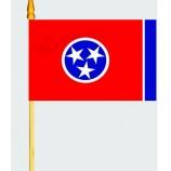 Benutzerdefinierte billige hf008 polyester hand flagge.