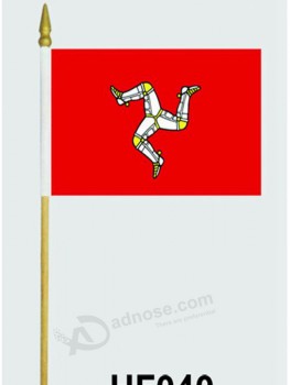 Wholesale Customized cheap polyester hand waving flag for sports with high quality and any size