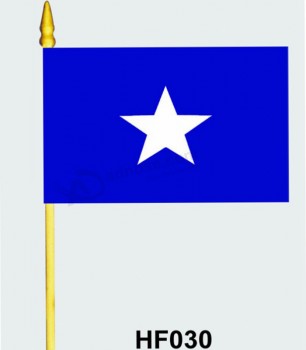 Bandera de la mano del poliester hf030 barato
