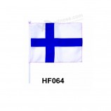 Custom printed cheap polyester advertising hand flag with your logo