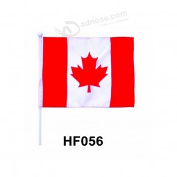 Wholesale customized High quality plastic pole country hand flag with high quality and any size