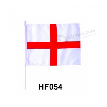 Tamaño personalizado bandera nacional de mano para la promoción