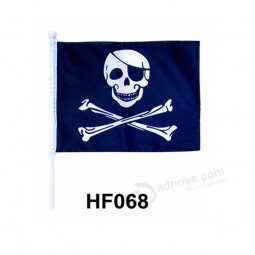 OEM printed hand flag with pole