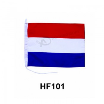 Bandera nacional de alta calidad personalizada a mano alzada con el lazo