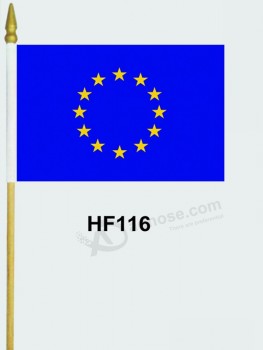 Wholesale customized Promotion custom logo cheap hand waving flag with high quality and any size