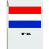 Großhandelskundengebundene Druckpolyesterhandflaggen der Welt