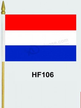 Wholesale customized printing polyester hand flags of the world with high quality and any size