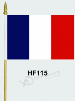 Wholesale customized waving promotional hand flag with high quality and any size