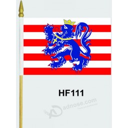Wholesale customized wooden hold custom hand waving flag banner with high quality and any size