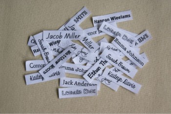 84 Custom Clothing Labels - Personalized Name Tags For Children, Iron on