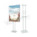White Plating Adjustable Metal Banner Poster Display Rack Poster Billboard Stand Holder Sign Holder