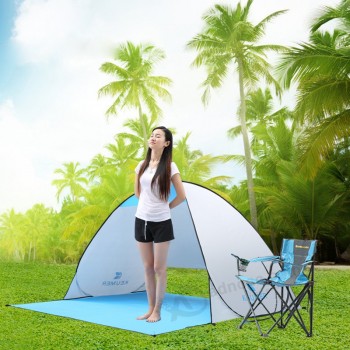 모래 해변 자외선 보호 빠른 자동 여는 해변 텐트 prot에이ble 자외선-증거 여름 outdo