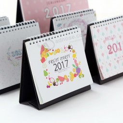 2017 calendar Kawaii Catoon Simple table calendar calendario papelaria Stationery Office accessories
