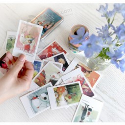 40 pcs/lot Cute Kawaii Paper Postcards With Tin Box Vintage Retro London Paris Alice Italy Greeting