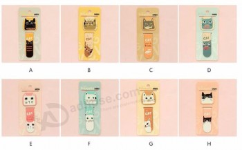 2Pcs/Pack New Various Lovely Cat Magnet Bookmark Paper Clip School Office Supply Escolar Papelaria G