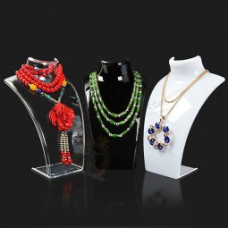 New and Hot Sale Three Colors 20*13.5*6cm Mannequin Necklace Jewelry Pendant Display Stand Holder Sh