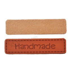 10PCs Handmade PU Leather Garment Labels Embossed Square Tag DIY Jeans Jacket Cloth Craft Apparel Ac