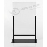 Painting Black white metal shop store Exhibition banner poster frame POP signage frame stand