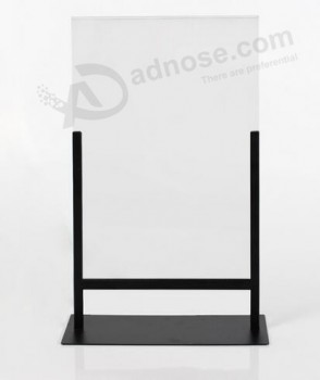 Painting Black white metal shop store Exhibition banner poster frame POP signage frame stand