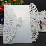 20PC delicAte cArved butterlieSロマンチックな結婚式パーティー招待状封筒の招待状