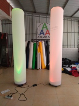Colorful lighting decorative inflatable wedding columns air roman column with high quality and any size