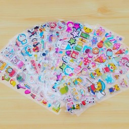 50 sheets/lot Children Cartoon Kids Stickers Toys Puffy Pattern Teacher Lovely Reward Stickers For C