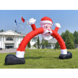 Wholesale outdoor Christmas santa inflatable arches with your logo with high quality and any size