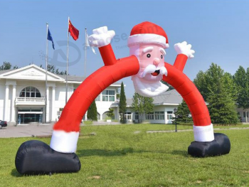 Wholesale outdoor Christmas santa inflatable arches with your logo with high quality and any size