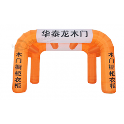 Custom logo double stand inflatable arches with your logo