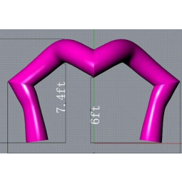 Custom fashion Halloween inflatable arches with your logo