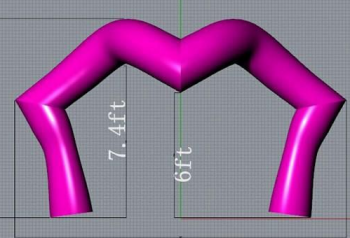 Custom fashion Halloween inflatable arches with your logo