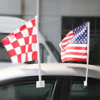 Großhandel maßgeschneiderte hochwertige Autofenster Flagge