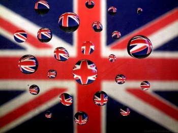 Custom printing flag in water drops with high quality and any size