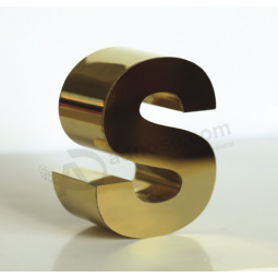 изготовленные на заказ золотые буквы алфавита металла для продажи