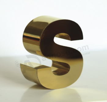 Custom Gold Metal Alphabet letters for sale