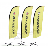Fábrica personalizada impresión swooper bandera china