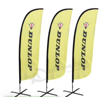Cheap Custom Swooper Flags Feather Beach Flags with high quality