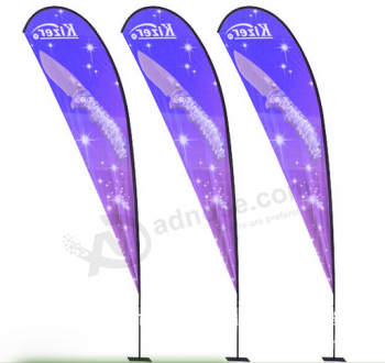 Double Side Printed Fashion Beach Flags Factory Direct with high quality and any size